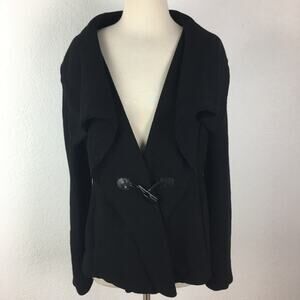 Cole Haan Black Wool, Alpaca Coat 4